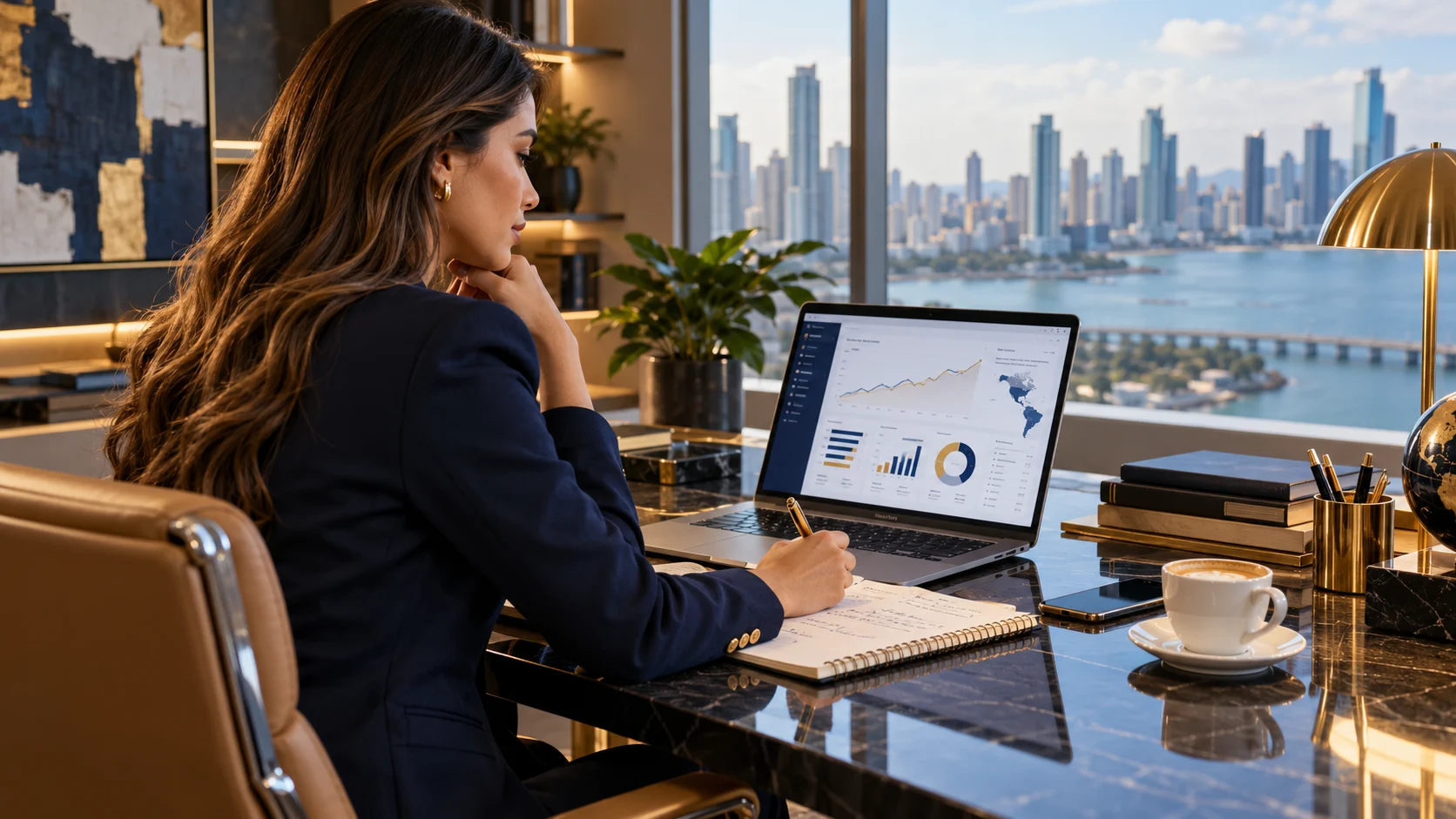 Equipo trabajando en estrategia de contenido y palabras clave SEO